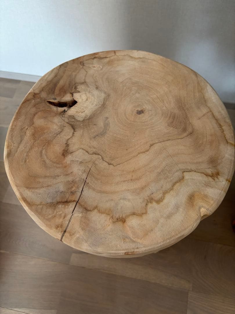 美品　ANTRY　Rustic Wood ログスツール　木製　無垢材　天然木