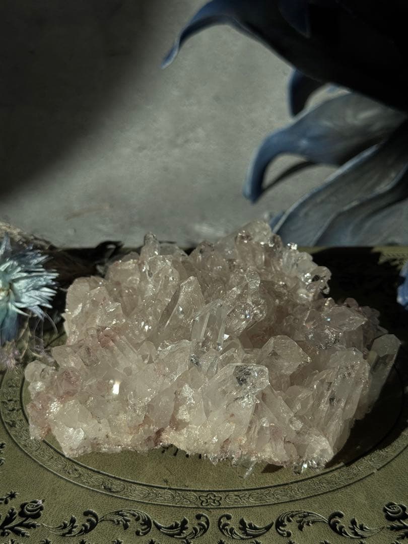 美しすぎる　ピンクレムリアンクラスター　コロンビア　ピンク　レムリアン