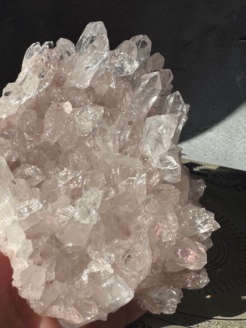 美しすぎる　ピンクレムリアンクラスター　コロンビア　ピンク　レムリアン