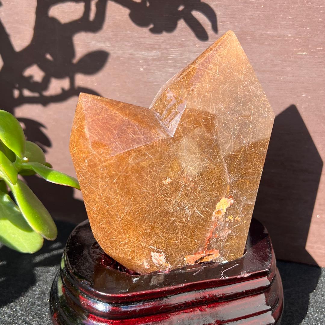 【専用】ルチルクォーツ ダブルポイント 水晶 針水晶 六角柱 天然石