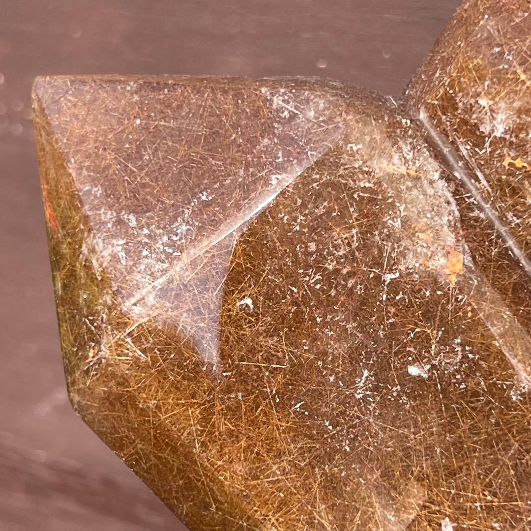 【専用】ルチルクォーツ ダブルポイント 水晶 針水晶 六角柱 天然石