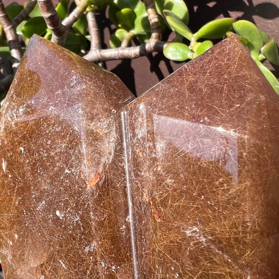 【専用】ルチルクォーツ ダブルポイント 水晶 針水晶 六角柱 天然石