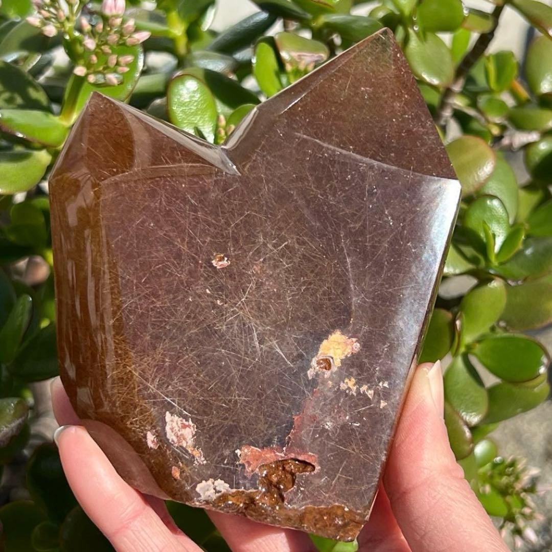 【専用】ルチルクォーツ ダブルポイント 水晶 針水晶 六角柱 天然石