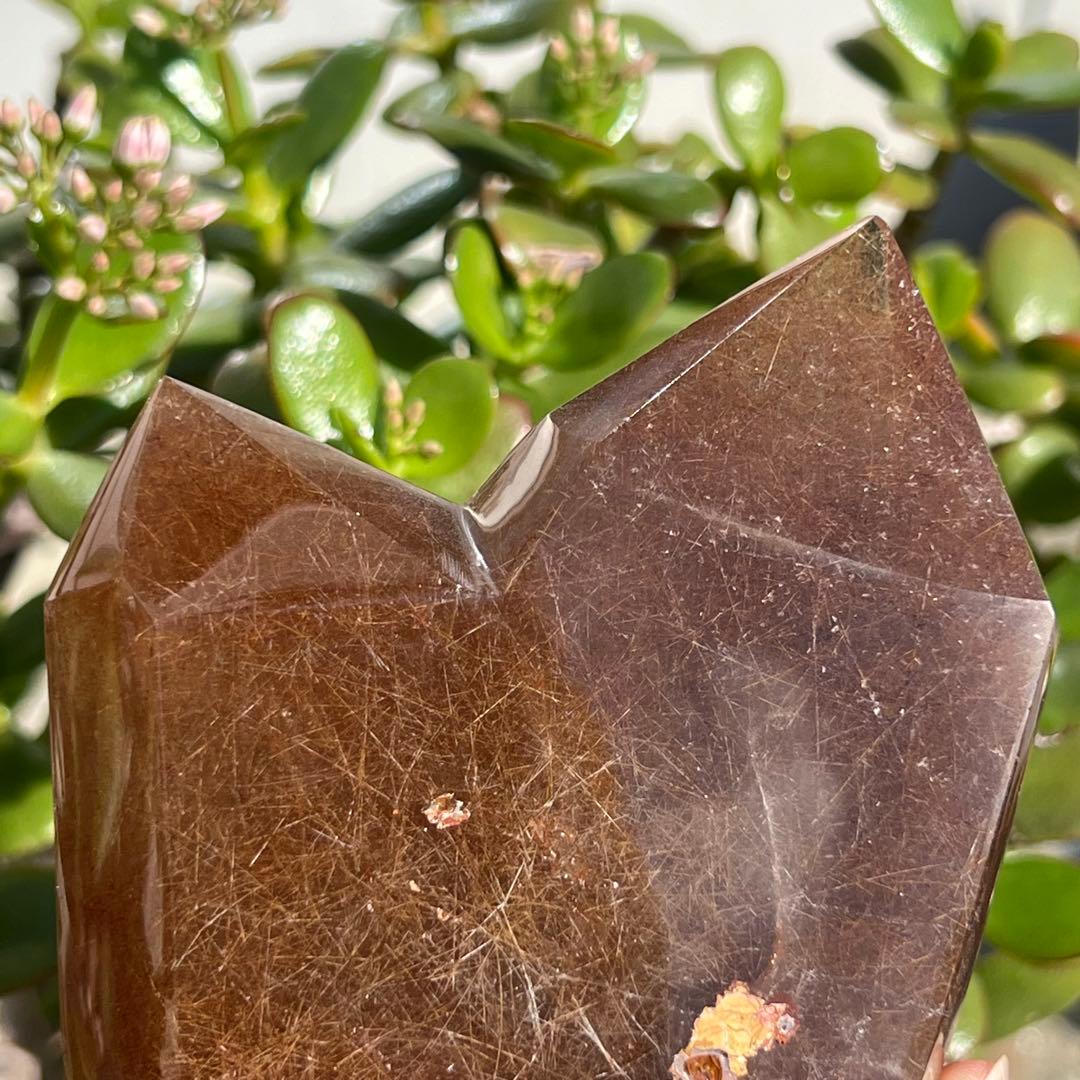 【専用】ルチルクォーツ ダブルポイント 水晶 針水晶 六角柱 天然石