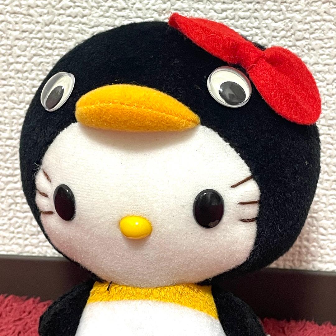 サンリオ ハローキティ ペンギン ぬいぐるみマスコット 着ぐるみ