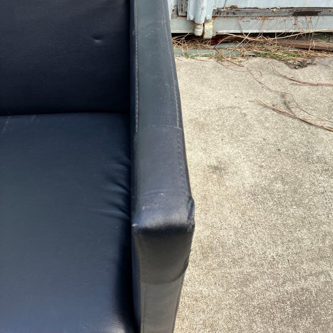 北欧レトロ アイアンフレーム ボックスソファー アームチェア 一人掛けソファー