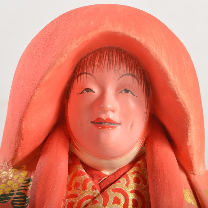 博多人形　日本工芸会正会員　白水英章作　「猩々」　台・立札付　C　R6662B