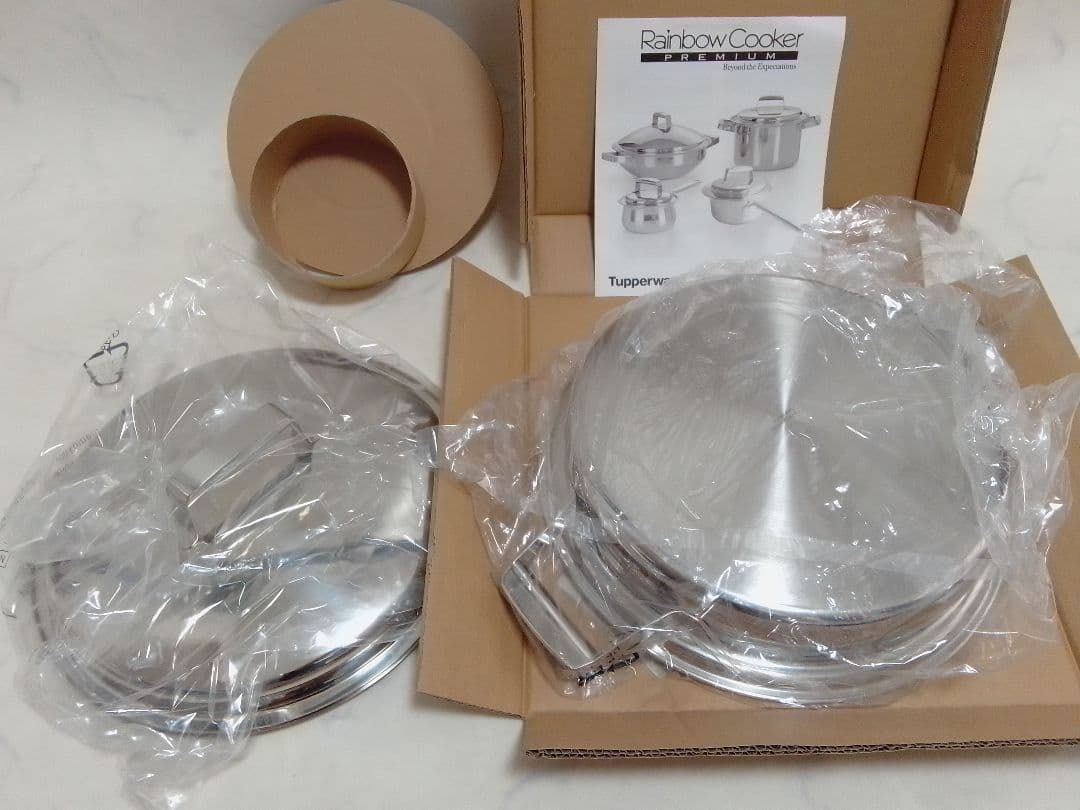 未使用 レインボークッカー プレミアム 26cm 3.3L 浅鍋 タッパーウェア