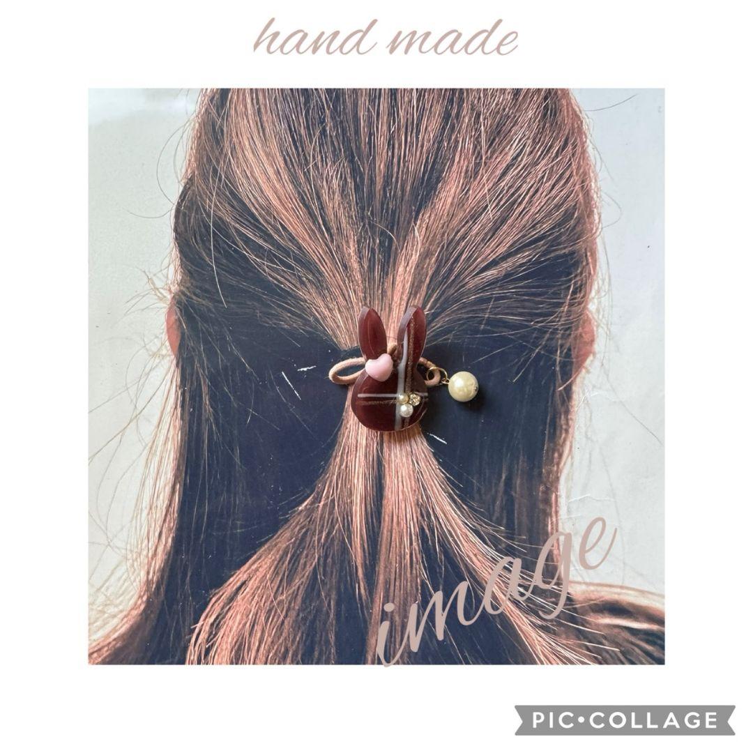 ハイジ様お取り置き№3954　♡Valentine♡レジンヘアゴム(再販不可)