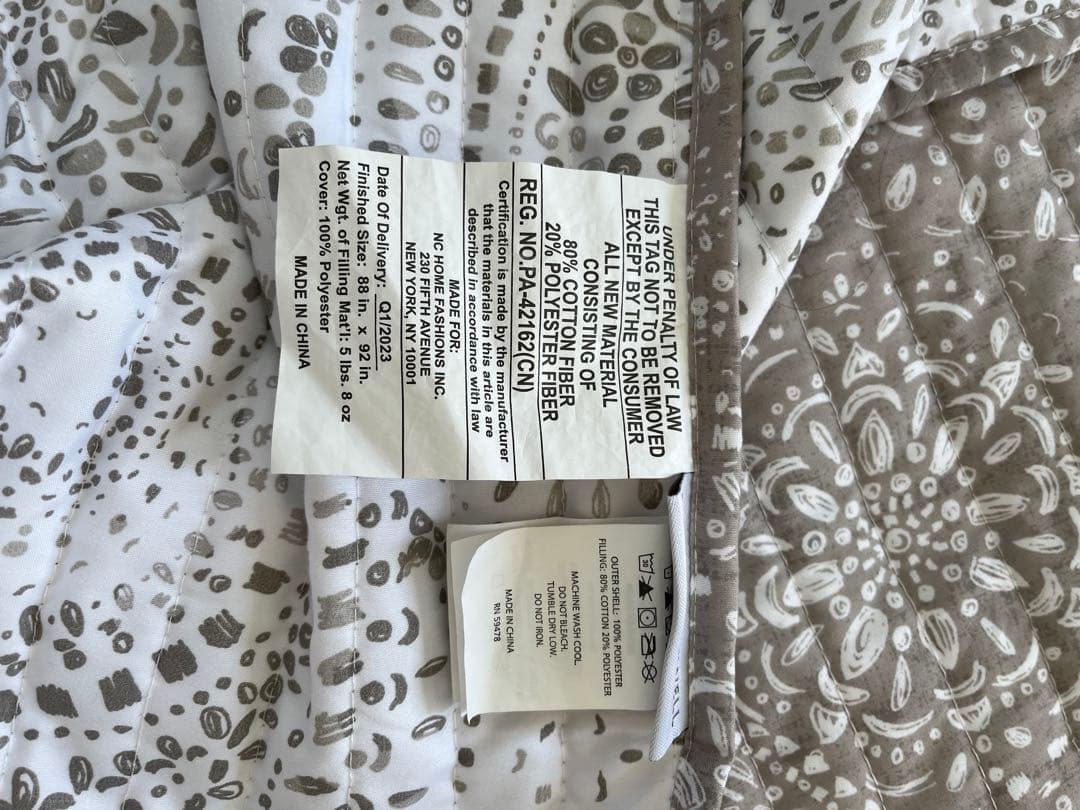 水洗いキルトケット/マルチカバー/ベッドカバー/ソファカバー