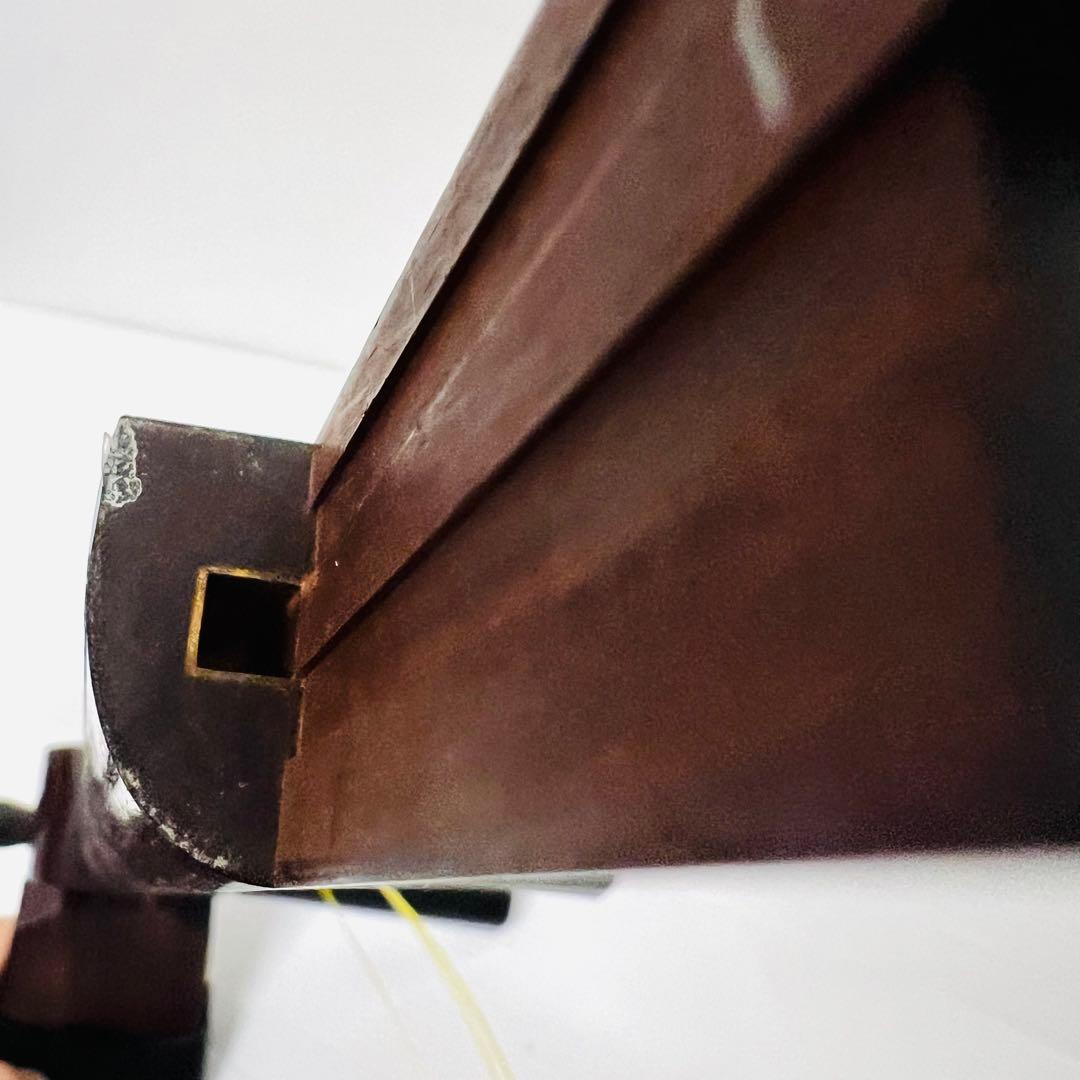 三味線　ハードケース付　紅木 綾杉胴 金細