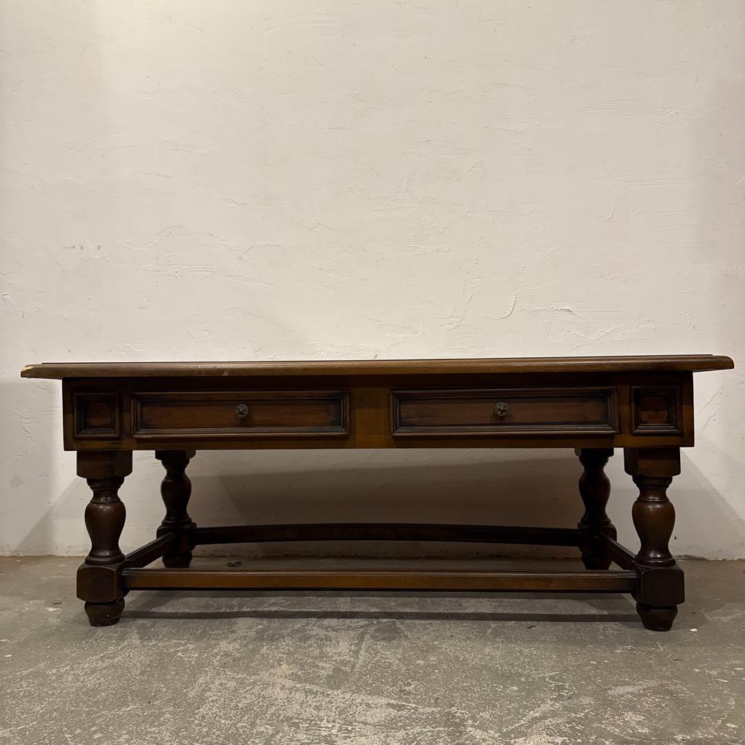 年末年始saleヴィンテージ　コーヒーテーブル　引き出し付き