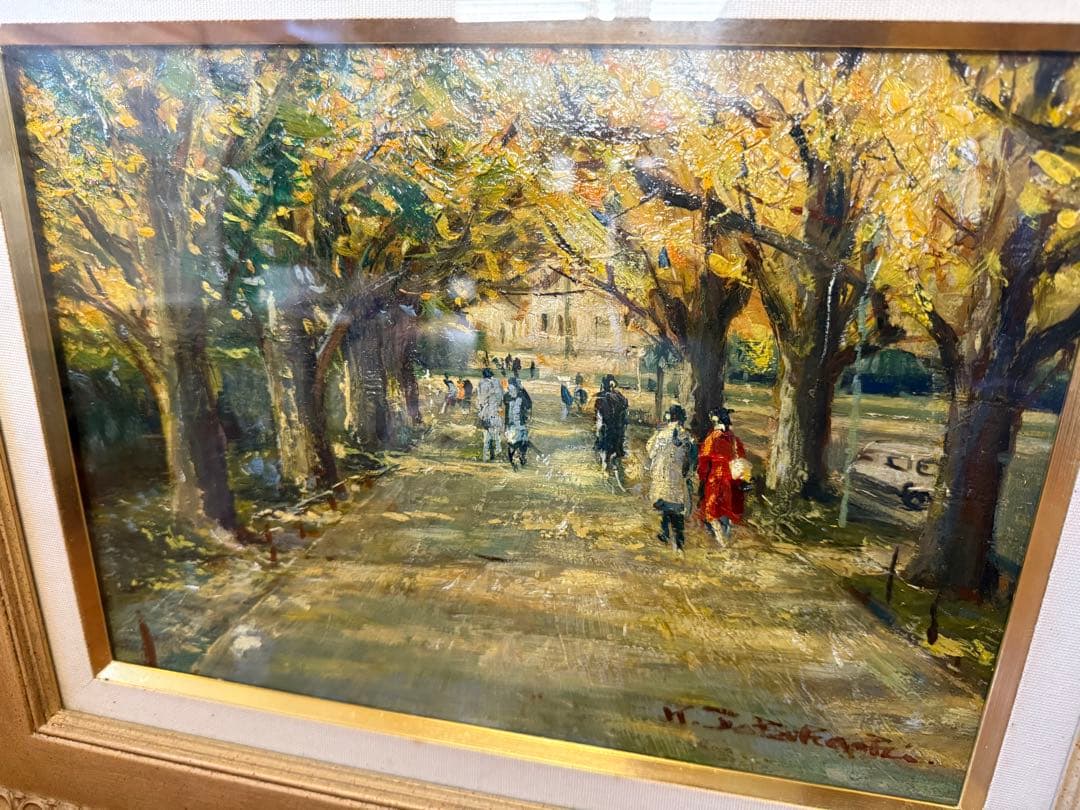 37.「外苑」髙橋一善 油絵