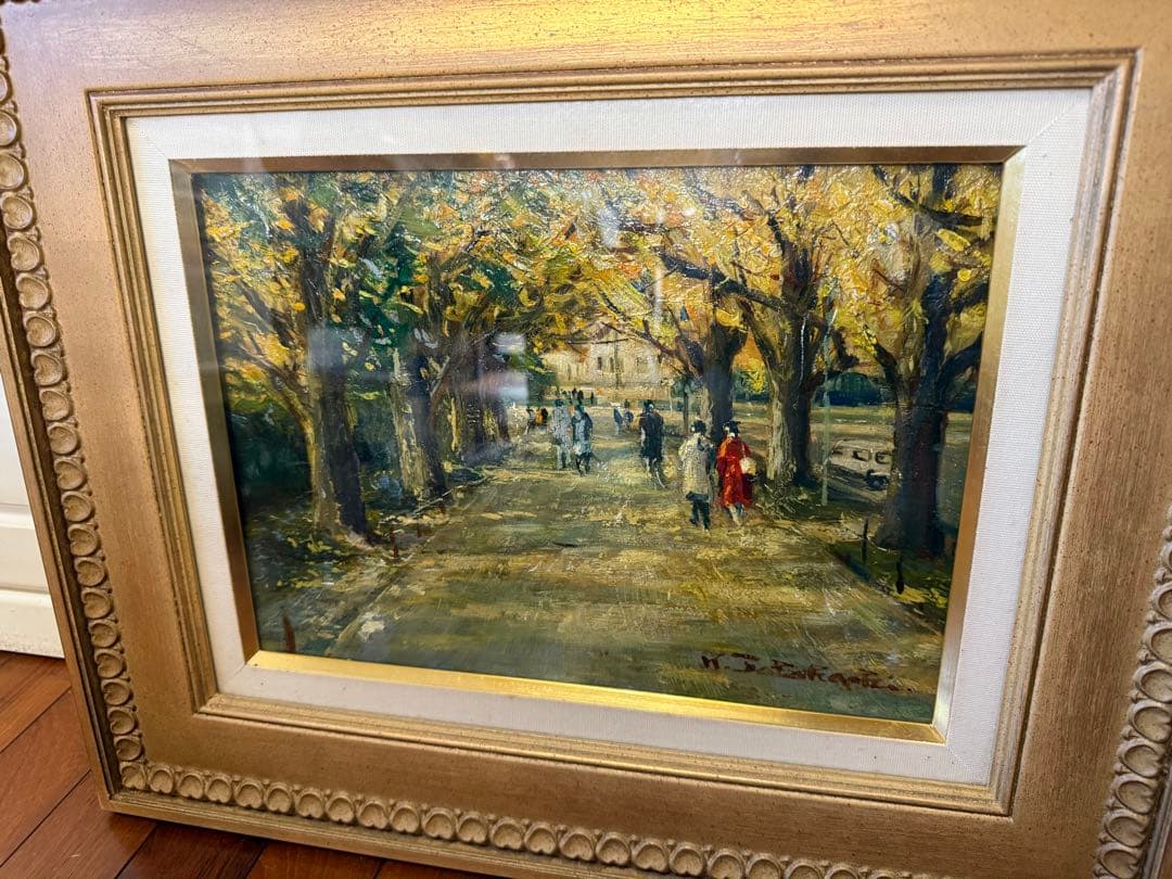 37.「外苑」髙橋一善 油絵