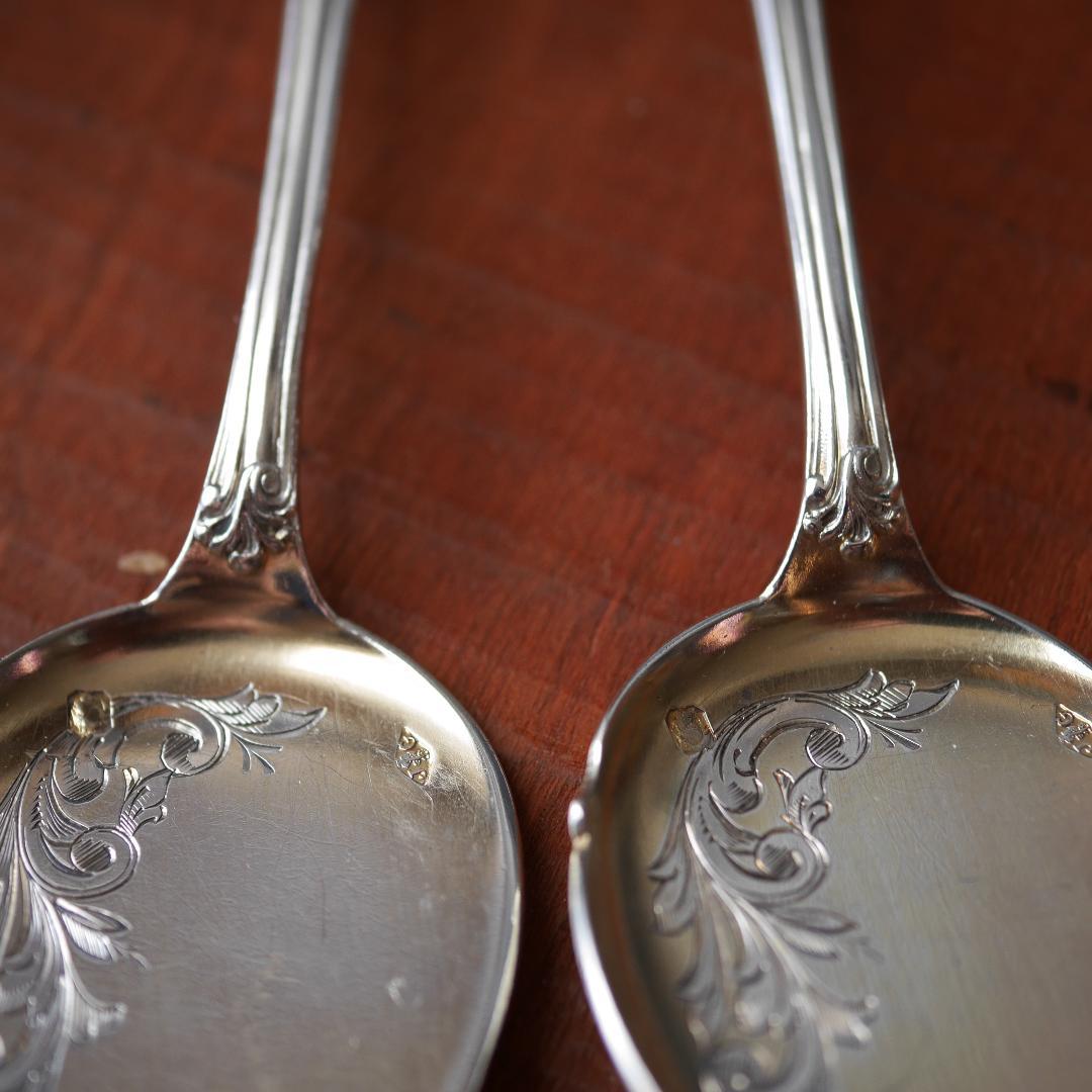 ◆JeanGranvigne◆アンティーク◆シルバー950◆スプーン2本組◆