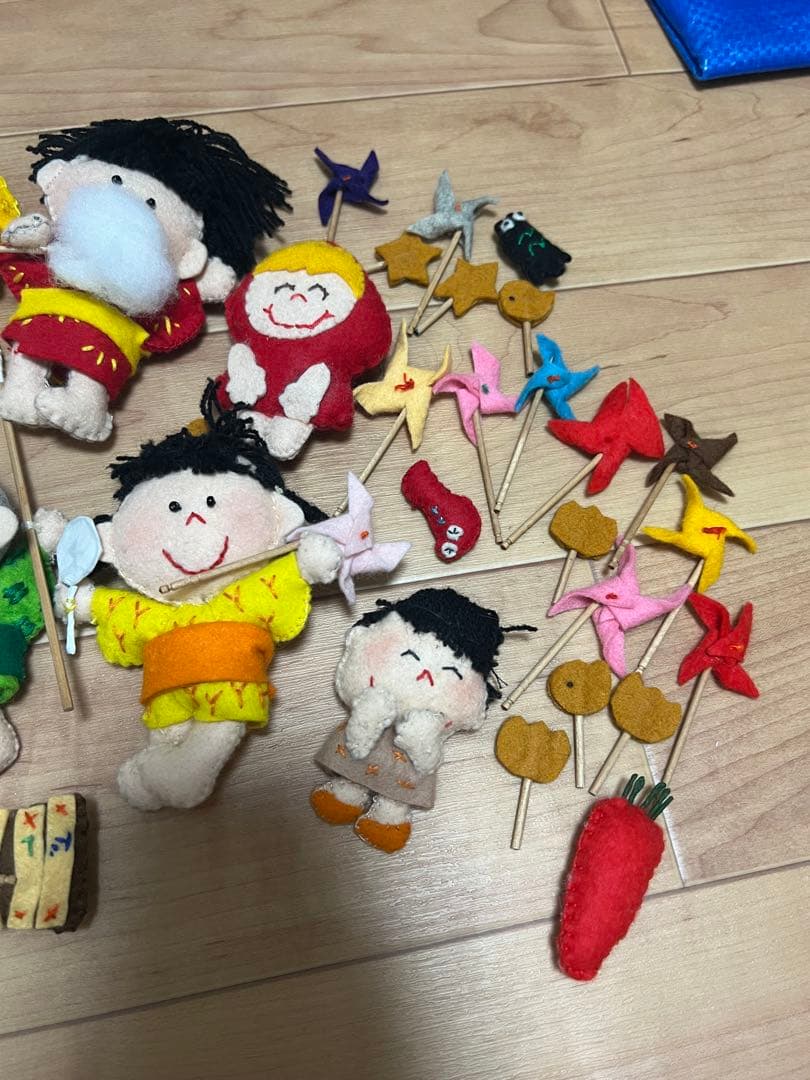 ハンドメイド フェルト人形 人形 フェルト 手作り 希少 昭和 昭和