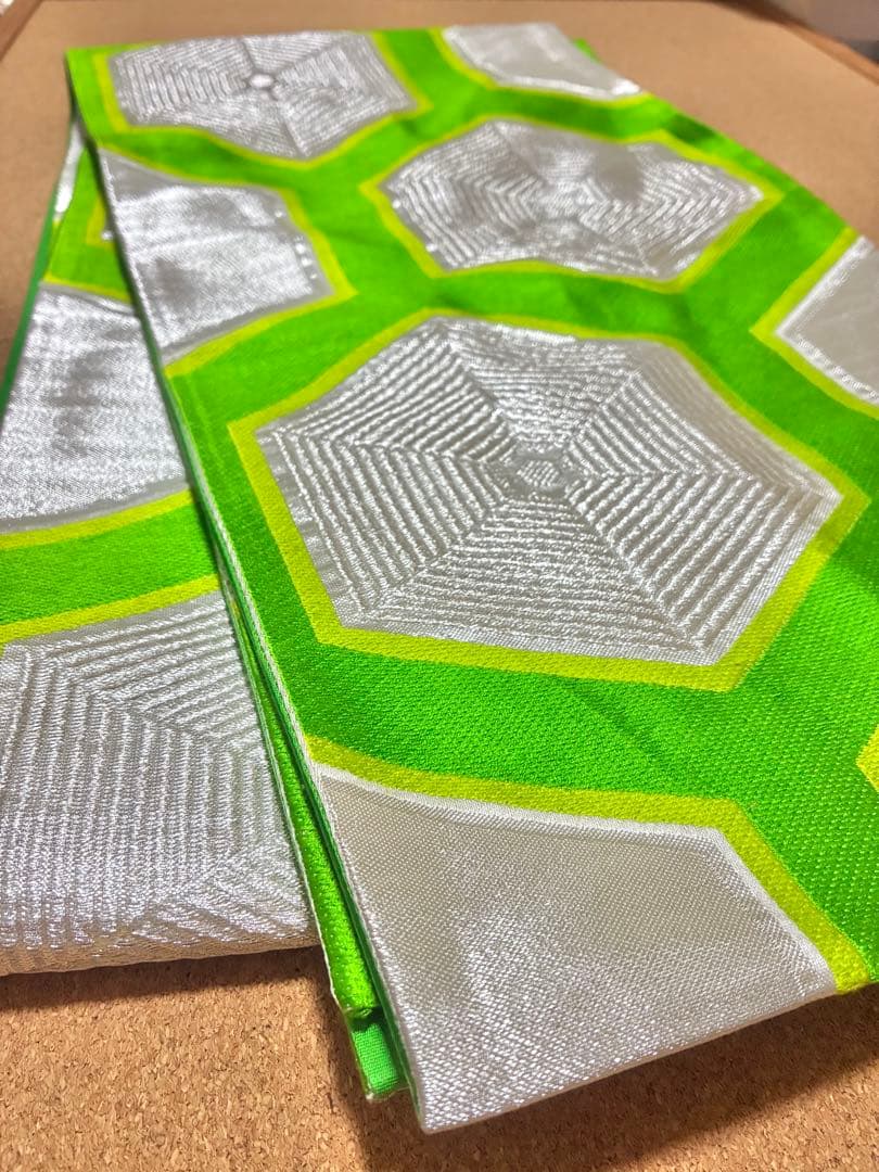 7歳七五三用 扇子総柄黄色　着物セット