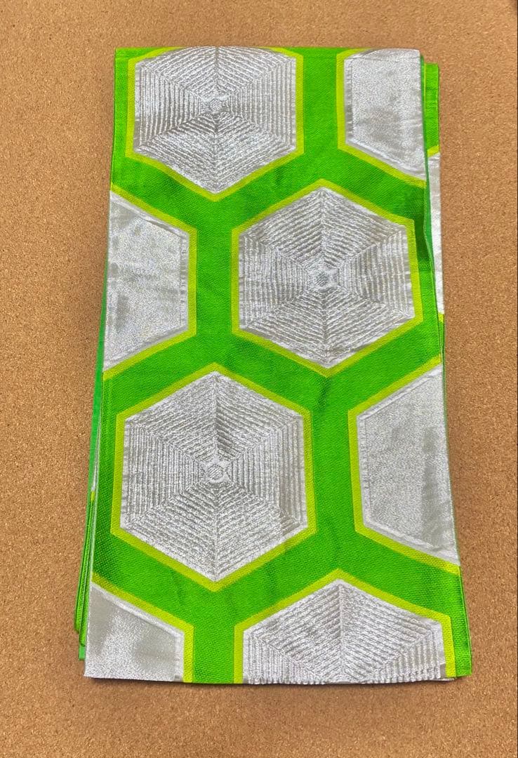 7歳七五三用 扇子総柄黄色　着物セット