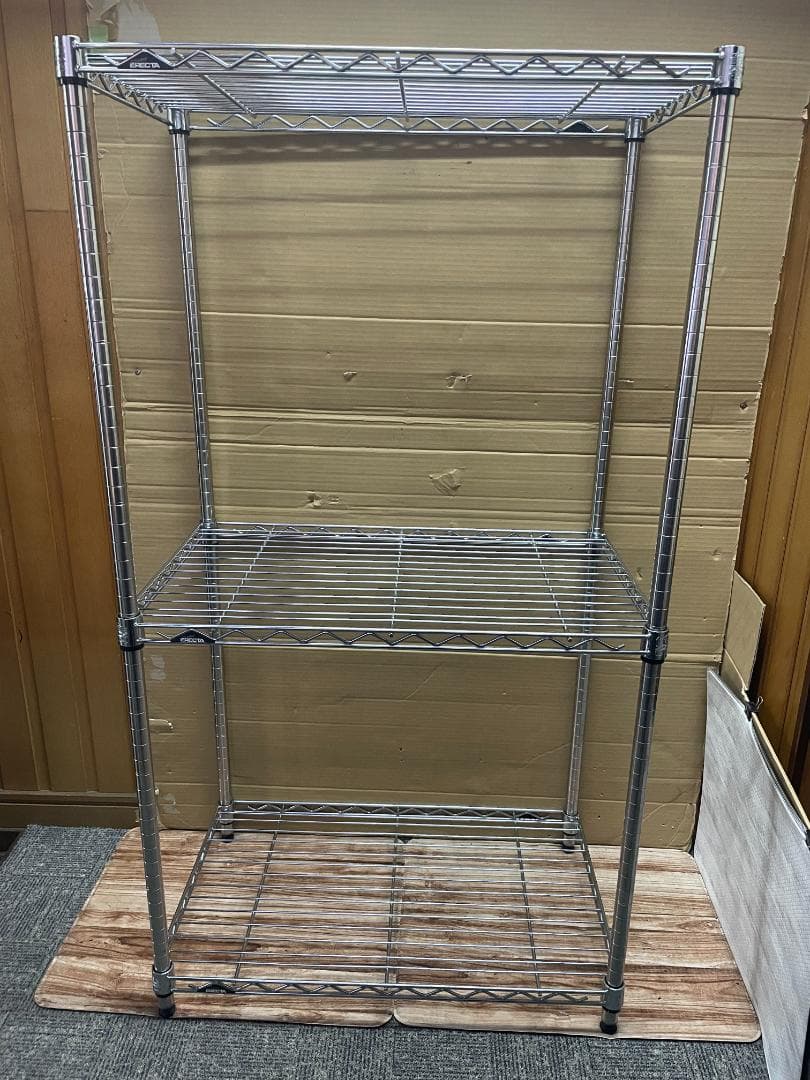 ホームエレクター ワイヤーシェルフ 3段 幅75奥行45高140