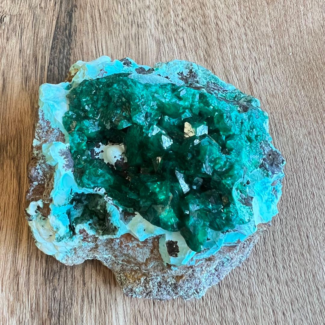 ハイクオリティ ダイオプテーズ クリソコラ 共生 鉱物 標本 原石