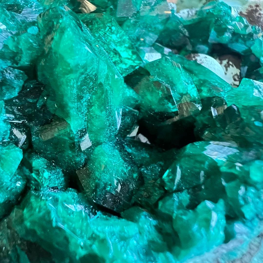 ハイクオリティ ダイオプテーズ クリソコラ 共生 鉱物 標本 原石