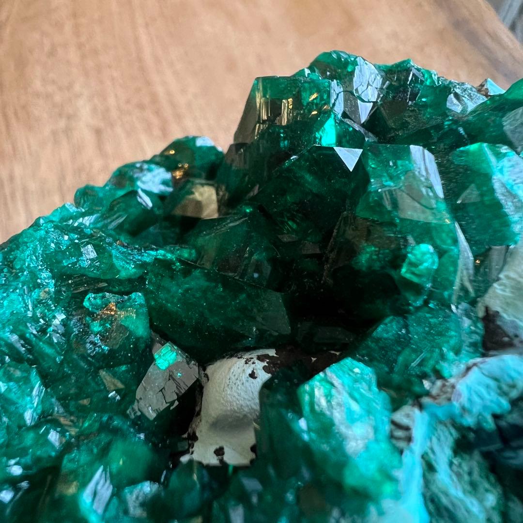 ハイクオリティ ダイオプテーズ クリソコラ 共生 鉱物 標本 原石