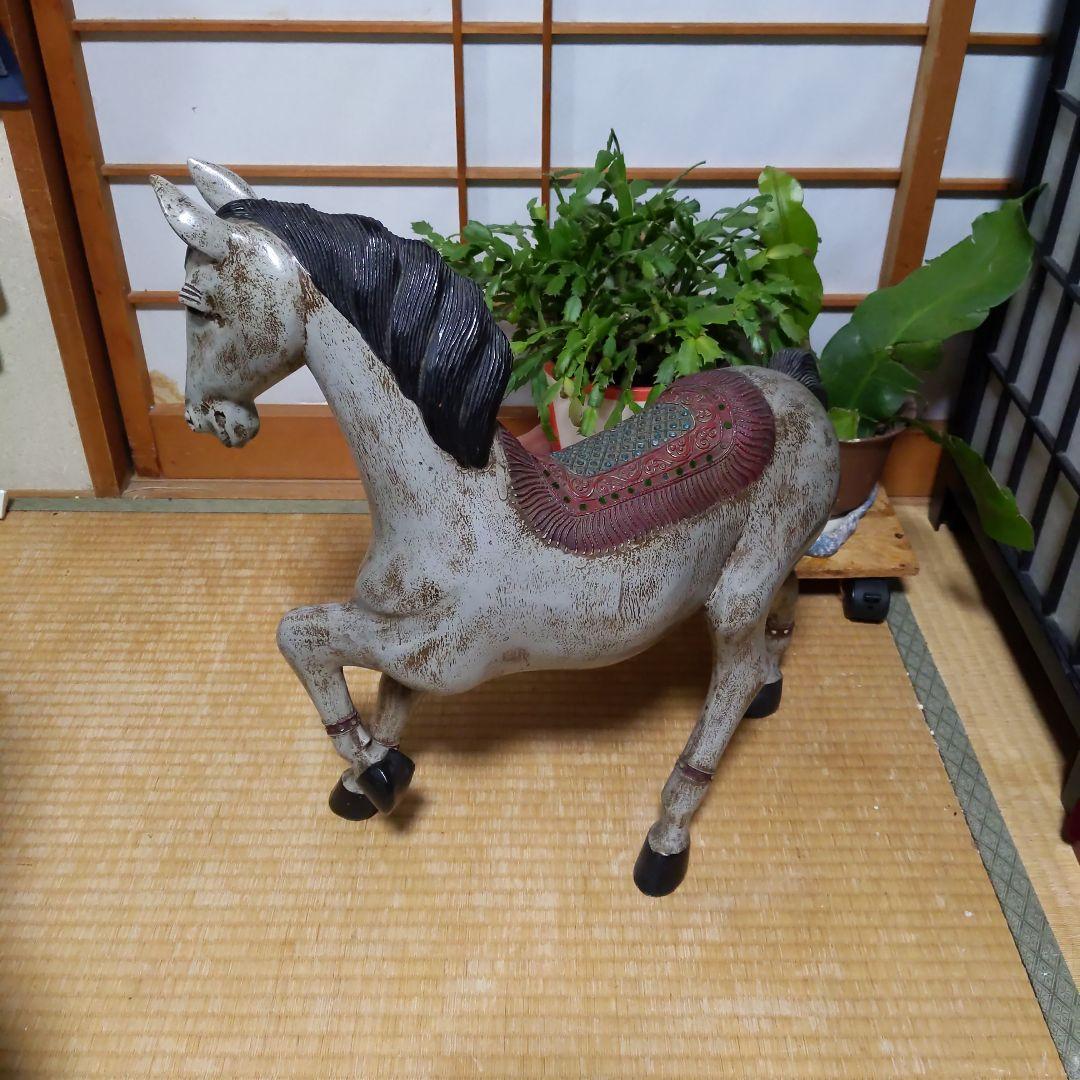 【骨董品】 馬　運気アップ 置物　インテリア　オブジェ　金運アップ
