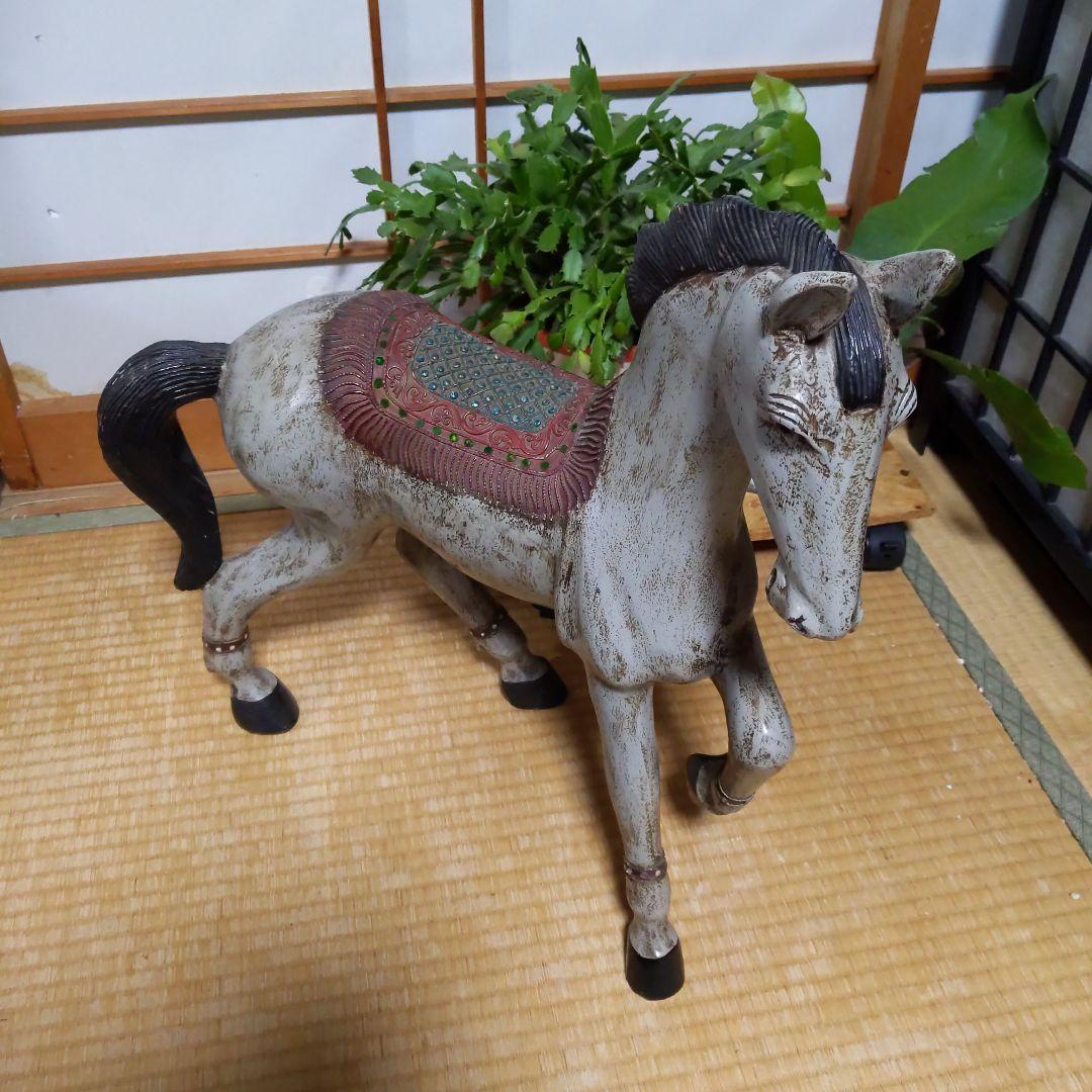 【骨董品】 馬　運気アップ 置物　インテリア　オブジェ　金運アップ