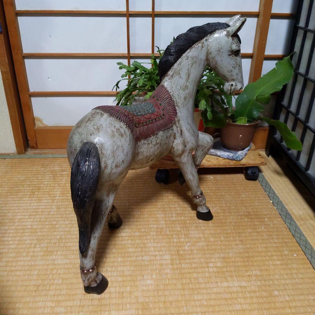 【骨董品】 馬　運気アップ 置物　インテリア　オブジェ　金運アップ