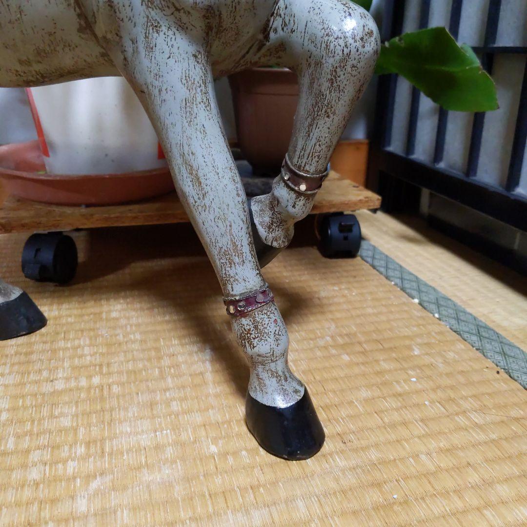 【骨董品】 馬　運気アップ 置物　インテリア　オブジェ　金運アップ