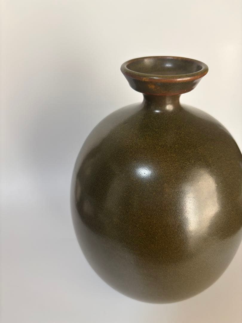 薩摩焼　沈壽官　壽官　花入　徳利　高さ18cm×幅13cm