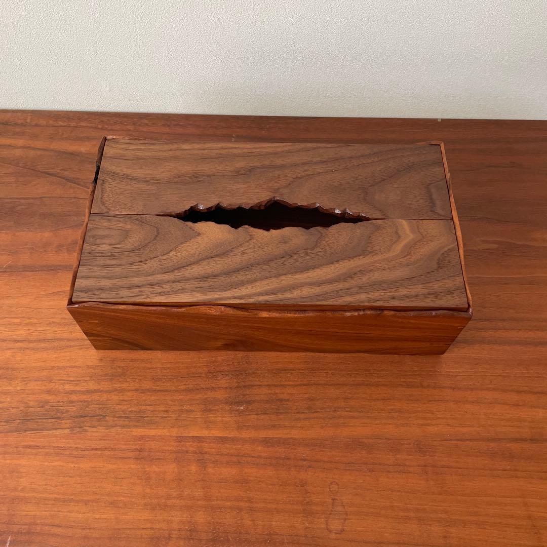 ウォールナット　ティッシュボックス