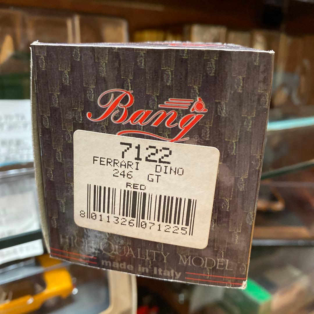 真っ赤なフェラーリFerrari DINO 246GT ミニカー　イタリア製