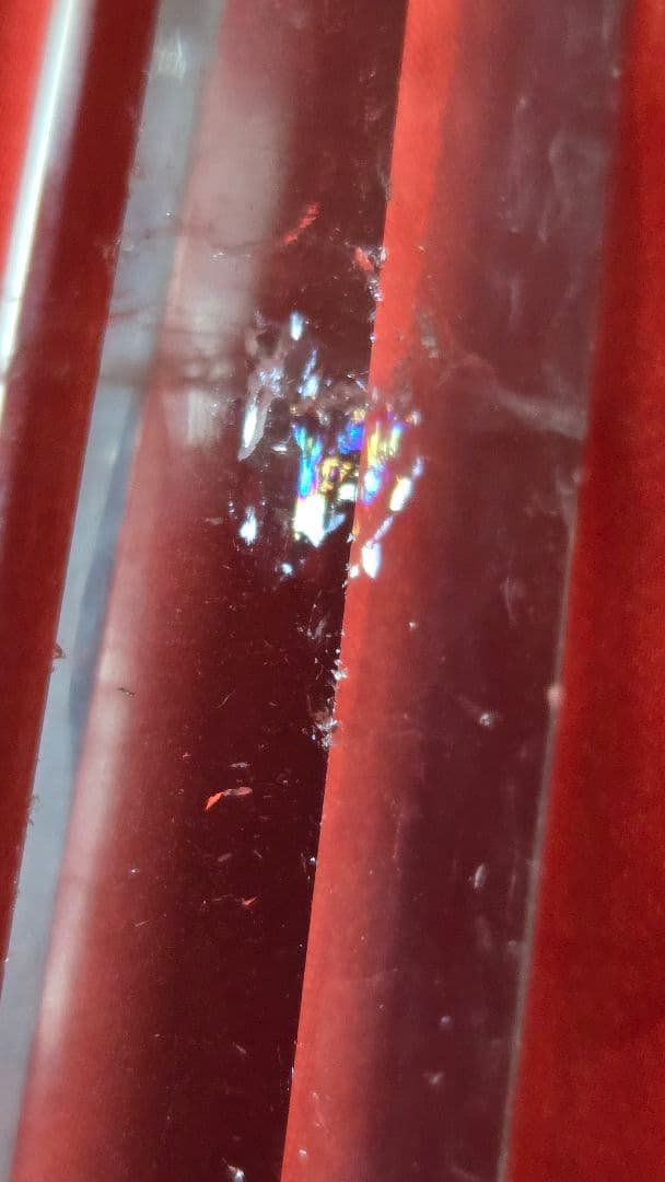 透明クリスタルポイント(レインボー入)