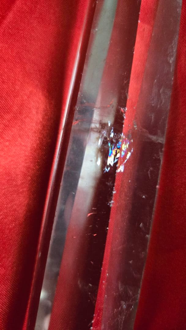 透明クリスタルポイント(レインボー入)