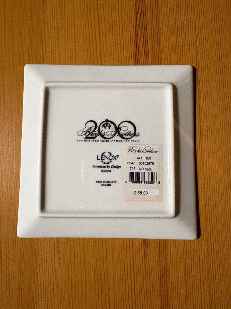 ブルックスブラザーズLENOX 皿 金色装飾付き