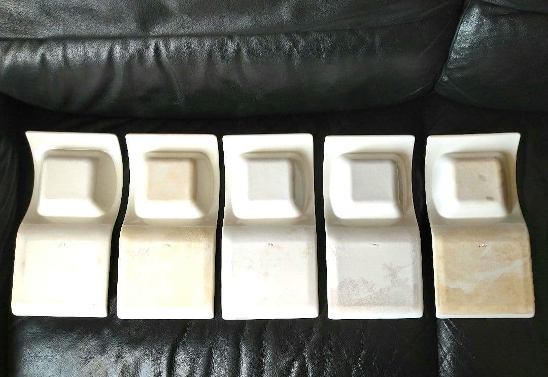 ♥豪華に演出４種類・２ステージウェーブ【ディスプレイホワイトデザイン長皿盛】３組