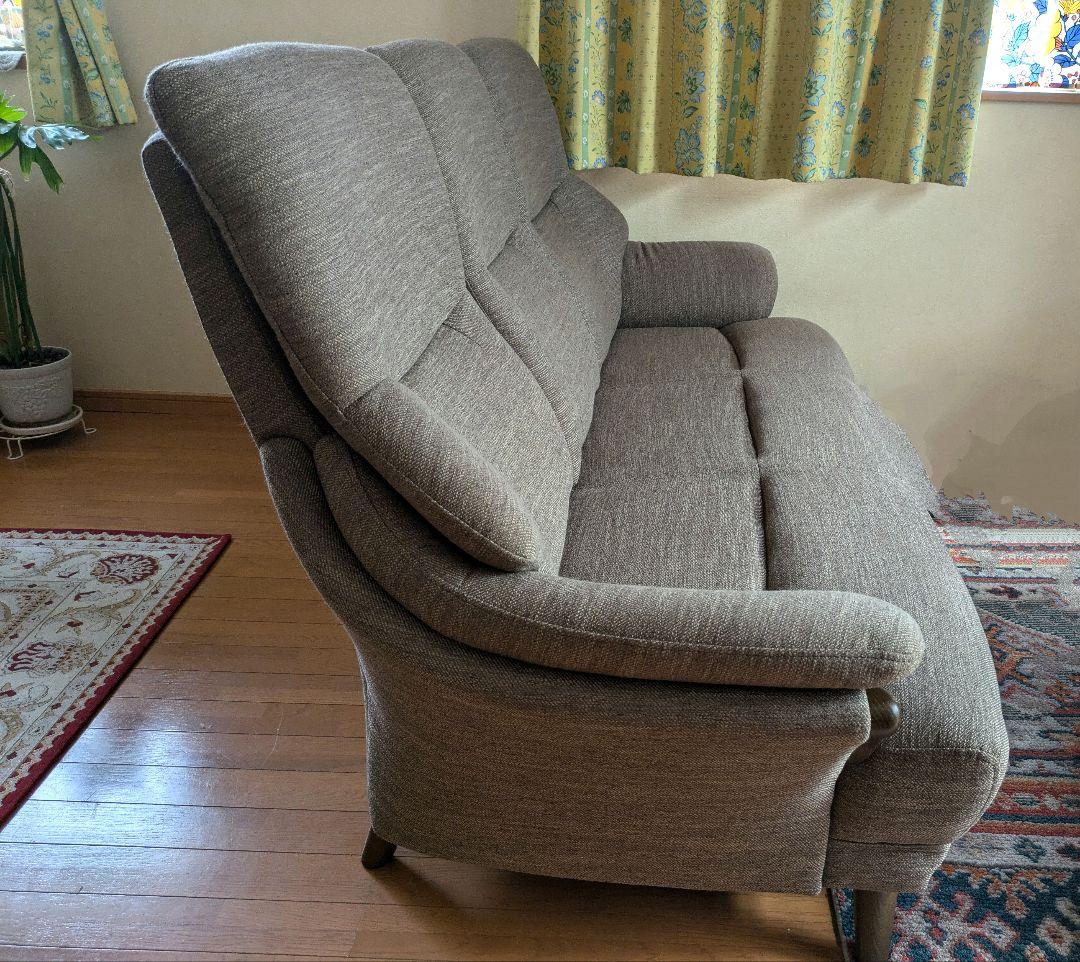 直接引き取り限定✩ニトリ✩美品3人掛け布張りソファ