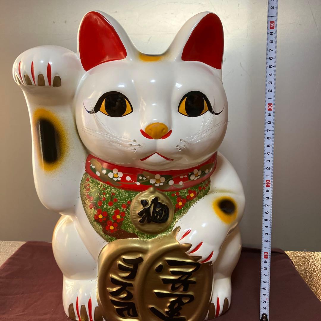 招き猫　(17) 置物　貯金箱　42cm