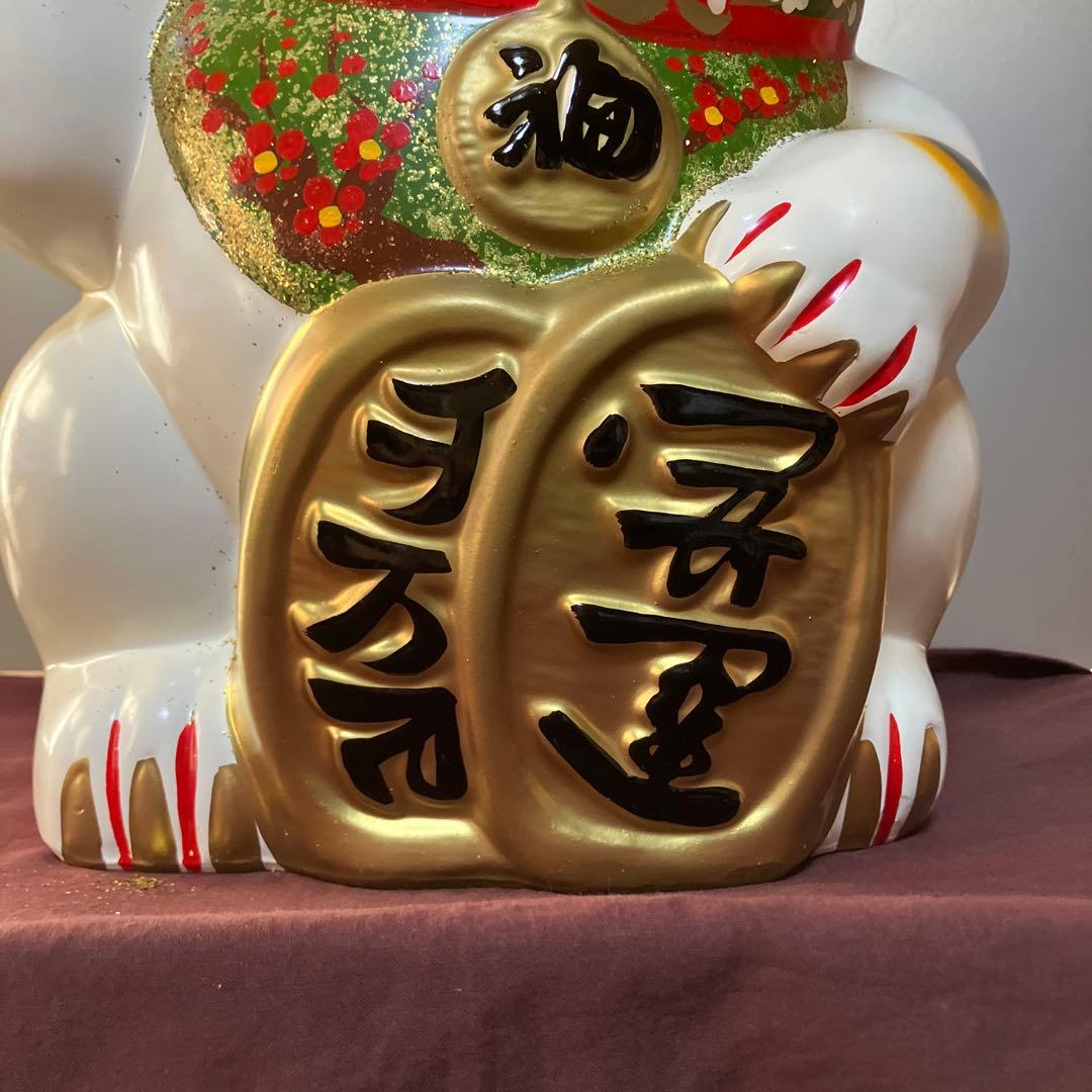 招き猫　(17) 置物　貯金箱　42cm