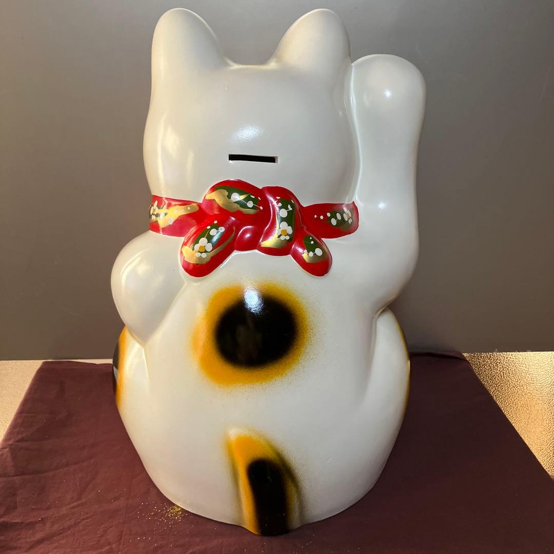 招き猫　(17) 置物　貯金箱　42cm
