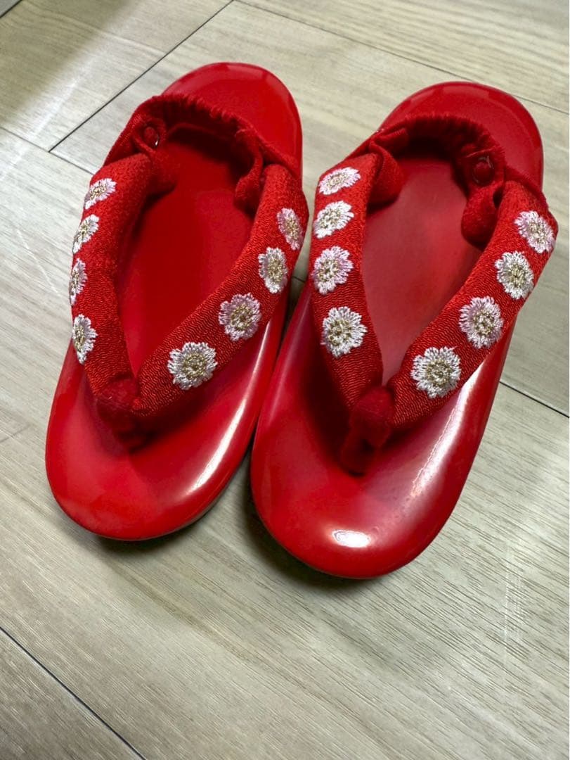 七五三 着物セット 赤い花柄