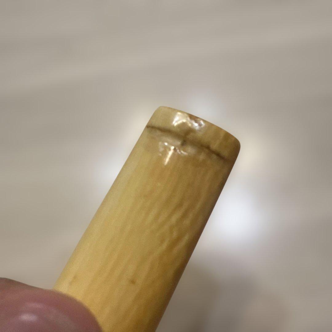 ぞうげ風　時代物　煙管 パイプ　大型　天然素材　喫煙具　昭和レトロ