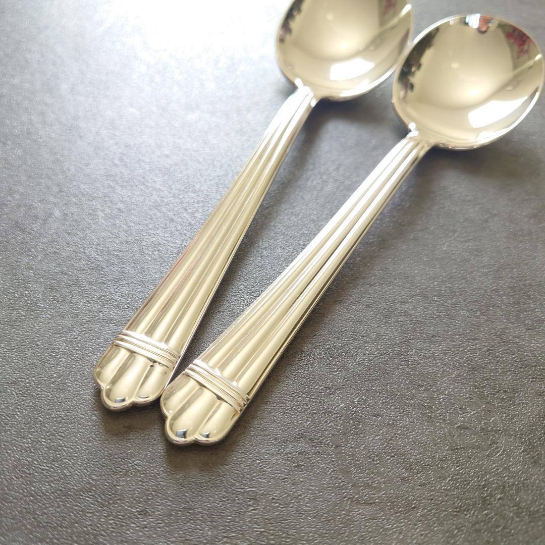 希少 美品 クリストフル アリア コンソメスプーン 2点