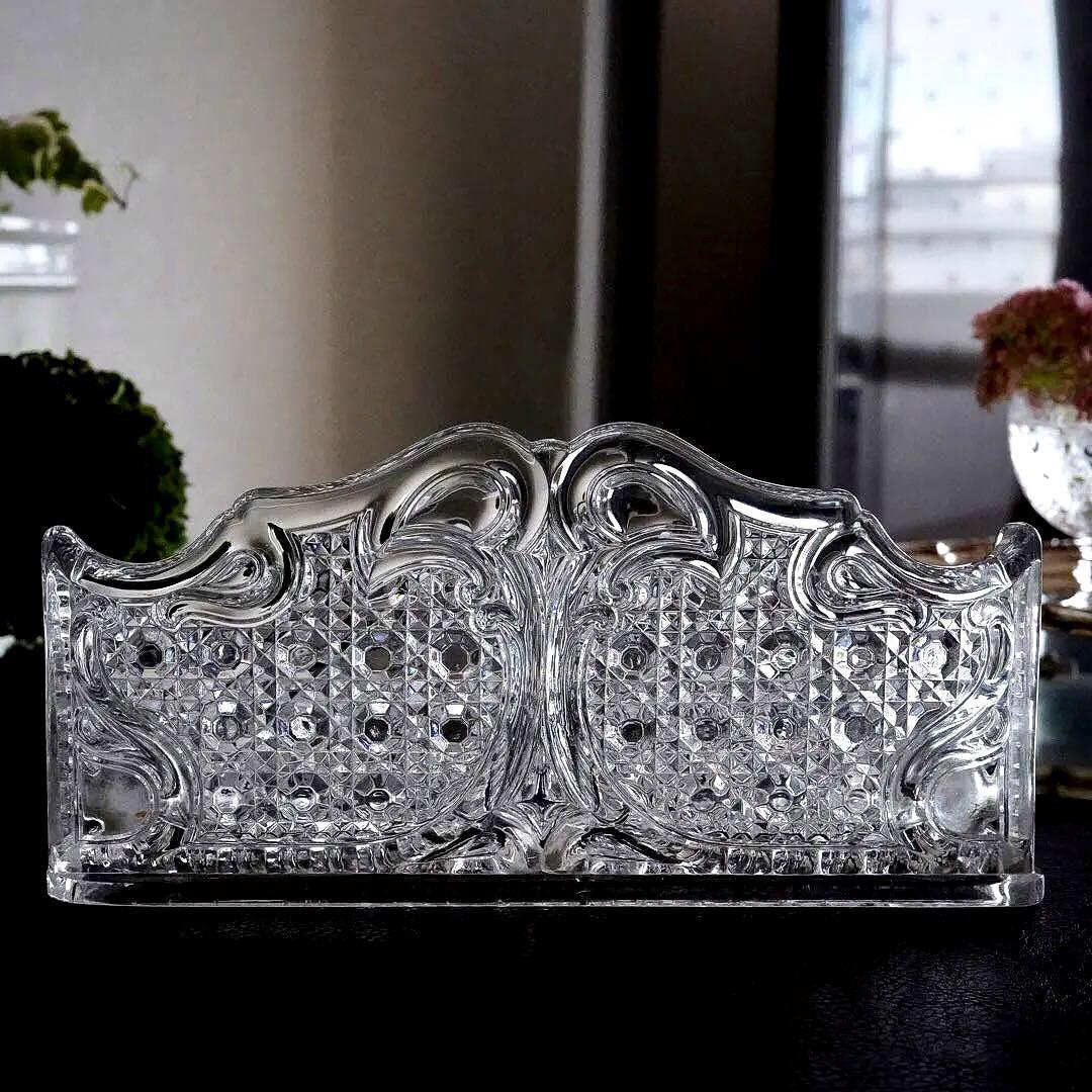 極希少オールドバカラ ディアマン・ピエーリー クリスタル ブックスタンド/ラック