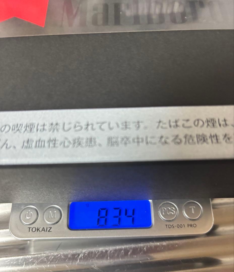 Marlboro マールボロ OCTAGONデザイン重厚メタル灰皿 蓋付き（黒