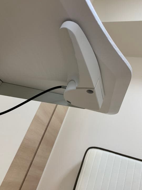 昇降デスク　木製 ホワイト