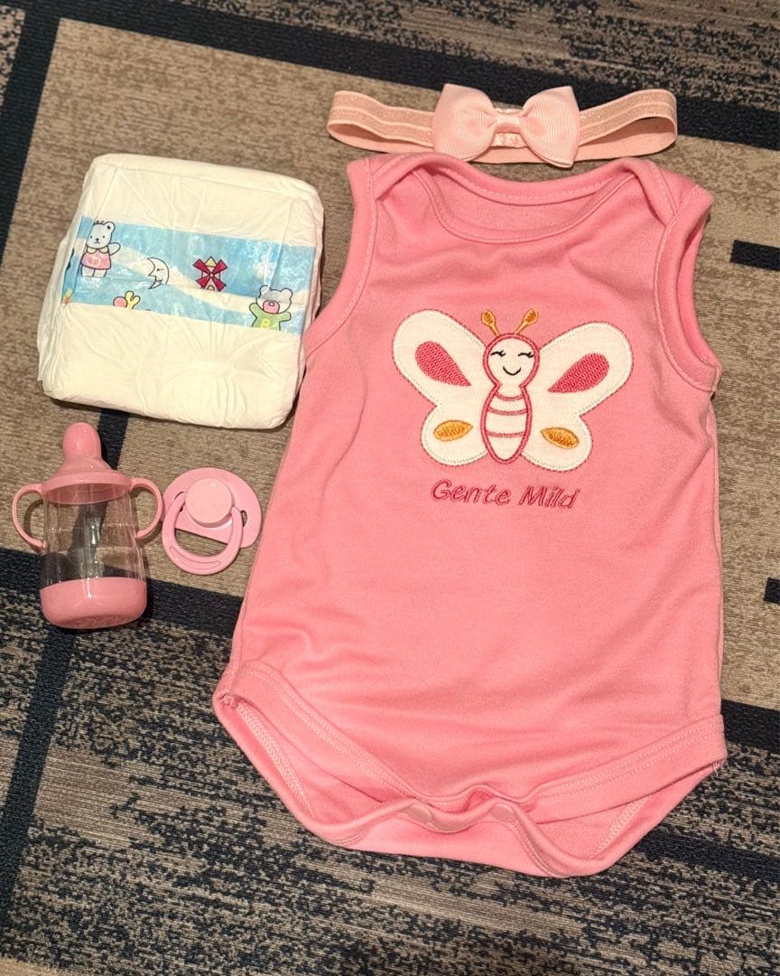 ★新品★リボーンドール フルボディーつぶらな瞳の女の子48cm