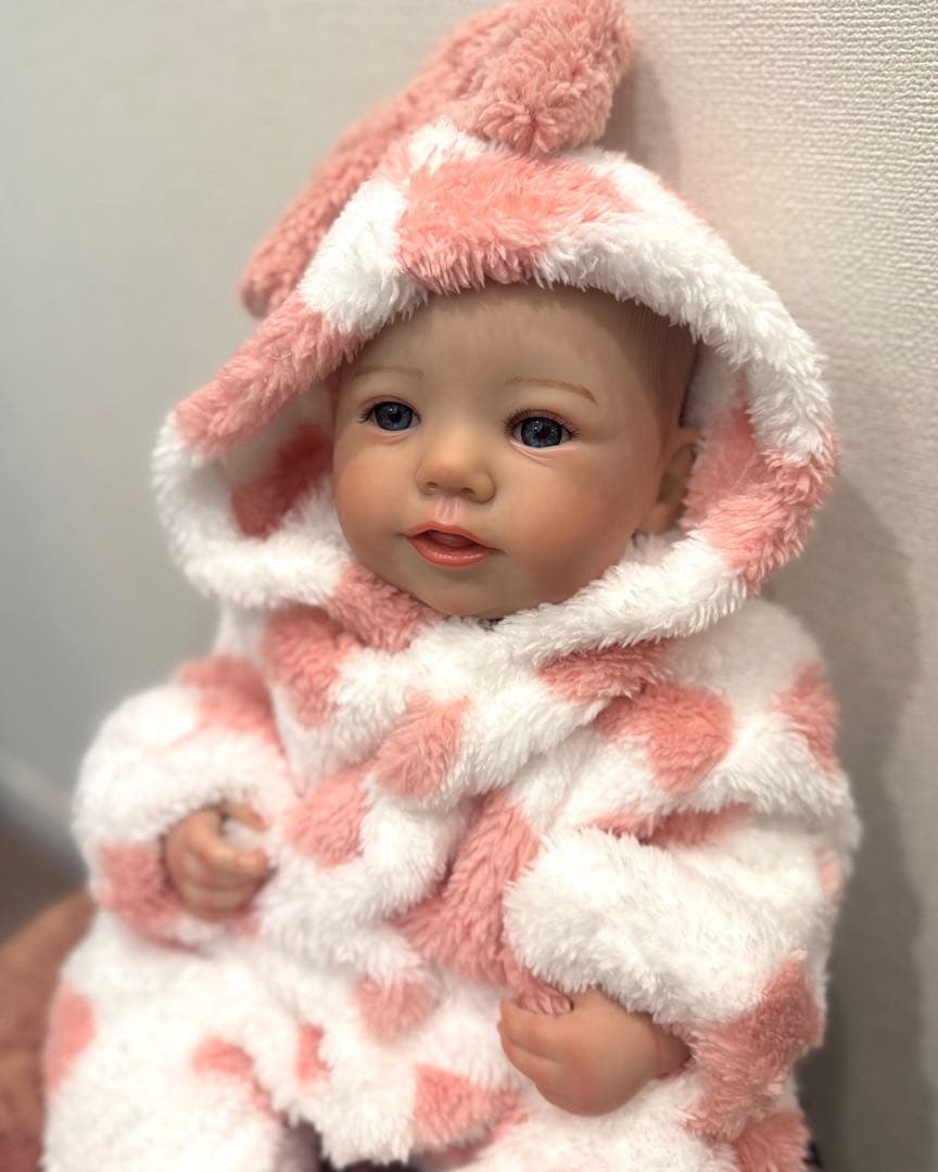 ★新品★リボーンドール フルボディーつぶらな瞳の女の子48cm