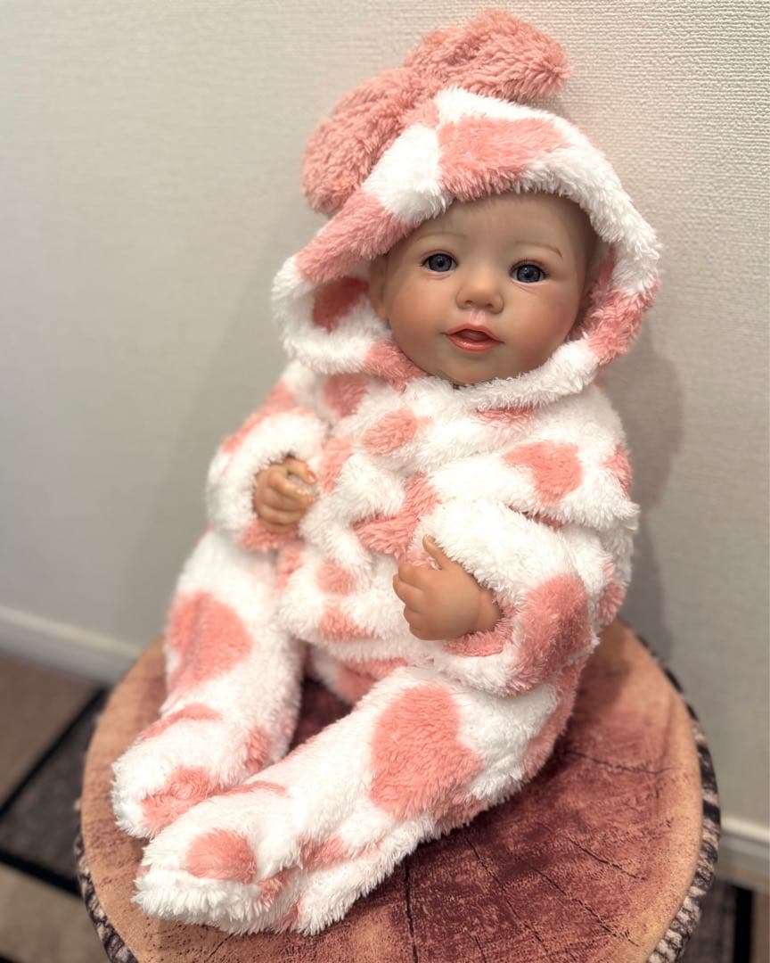 ★新品★リボーンドール フルボディーつぶらな瞳の女の子48cm